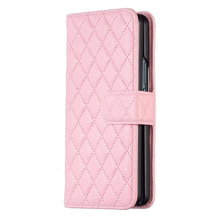 For Samsung Galaxy Z Fold7 5G Diamond Lattice Wallet Flip Leather Phone Case