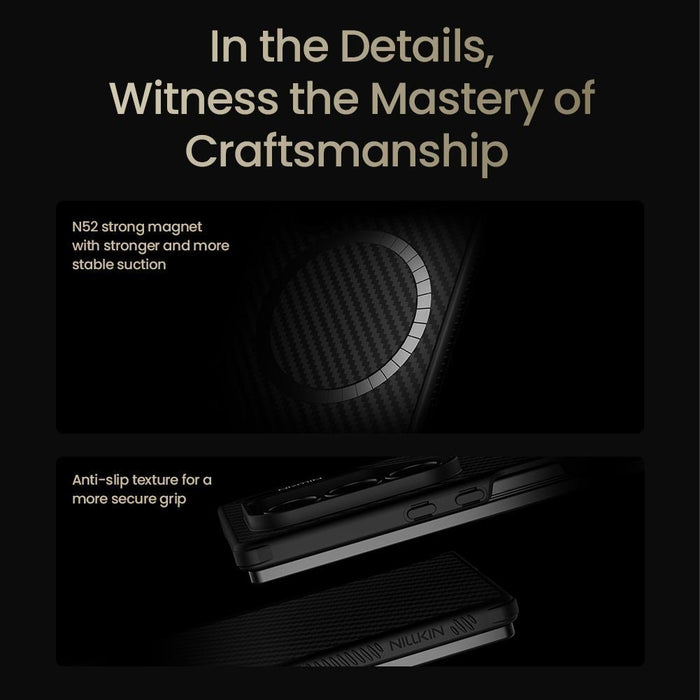 For Samsung Galaxy Z Fold7 5G Fiber Shield Pro Magnetic Version Aramid Fiber Tpu Phone Case