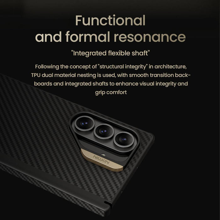 For Samsung Galaxy Z Fold7 5G Fiber Shield Pro Magnetic Version Aramid Fiber Tpu Phone Case