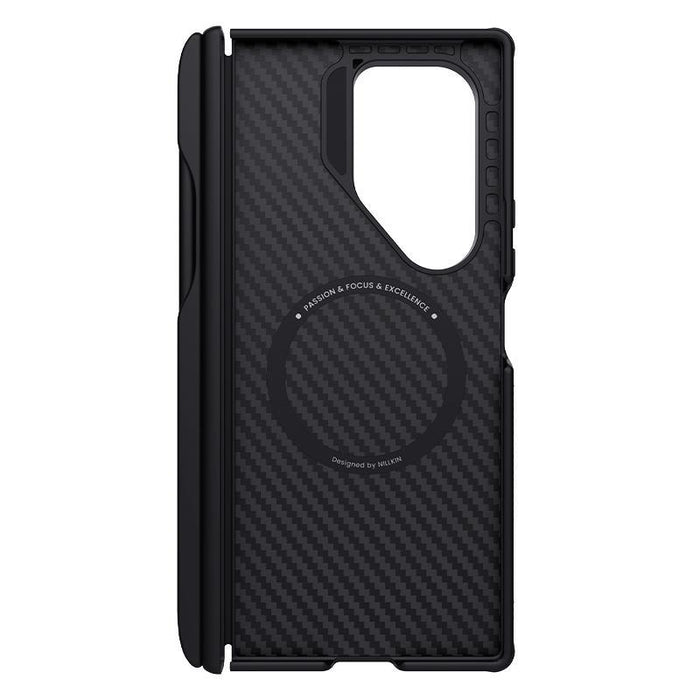 For Samsung Galaxy Z Fold7 5G Fiber Shield Pro Magnetic Version Aramid Fiber Tpu Phone Case With Stylus