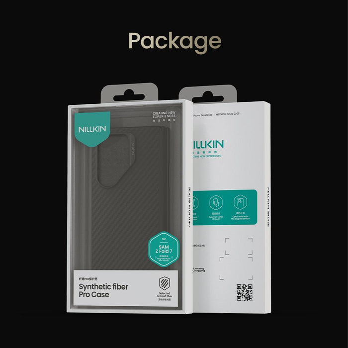 For Samsung Galaxy Z Fold7 5G Fiber Shield Pro Magnetic Version Aramid Fiber Tpu Phone Case With Stylus