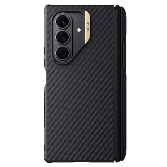 For Samsung Galaxy Z Fold7 5G Fiber Shield Pro Magnetic Version Aramid Fiber Tpu Phone Case With Stylus