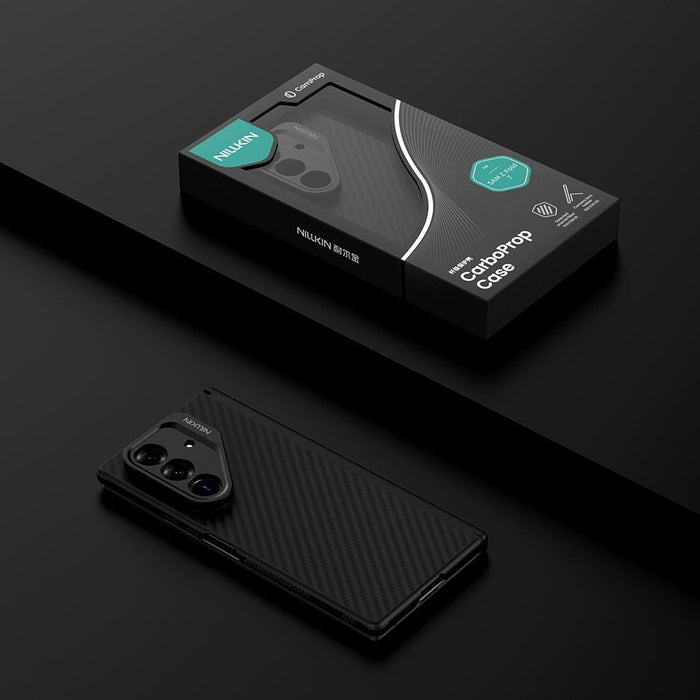 For Samsung Galaxy Z Fold7 5G Aramid Fiber Magnetic Version Phone Case Black