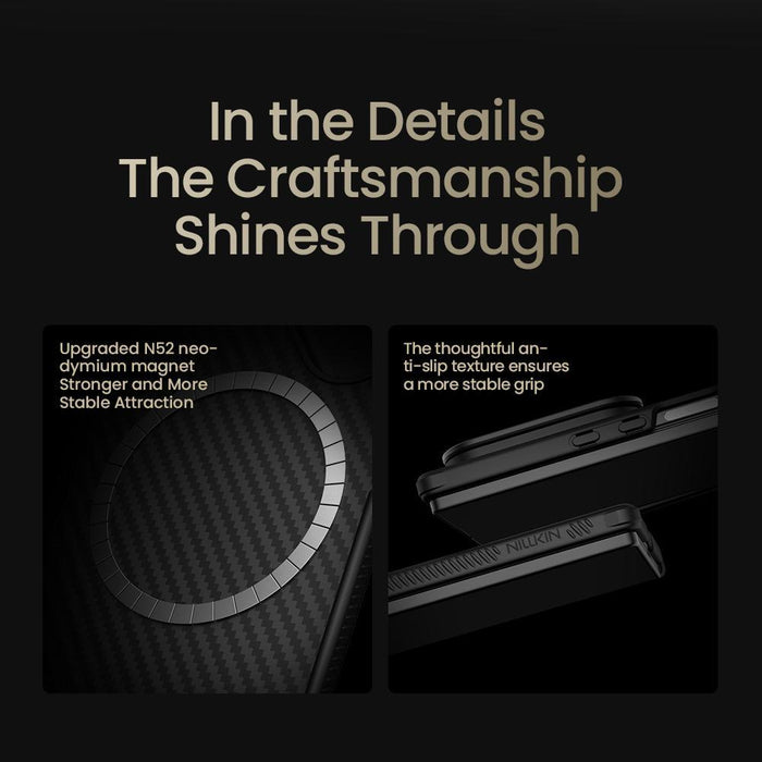 For Samsung Galaxy Z Fold7 5G Nillkin Aramid Fiber Magnetic Phone Case With Stylus