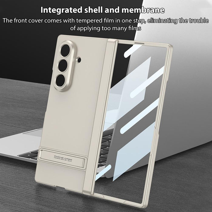 For Samsung Galaxy Z Fold7 5G Integrated Magnetic Triumph Ultra-Thin Full Coverage Phone Case With Holder
