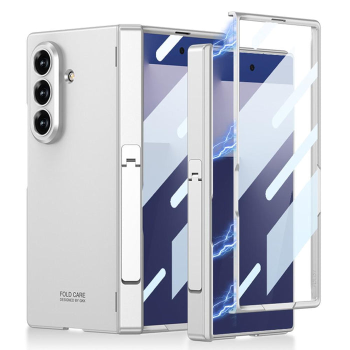 For Samsung Galaxy Z Fold7 5G Integrated Magnetic Folding Hinge Full Coverage Phone Case With Side Bracket