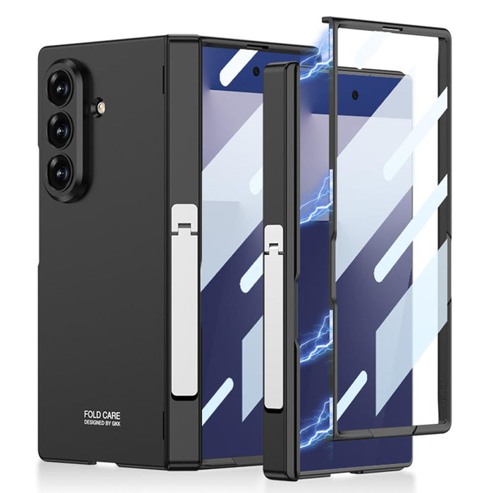 For Samsung Galaxy Z Fold7 5G Integrated Magnetic Folding Hinge Full Coverage Phone Case With Side Bracket