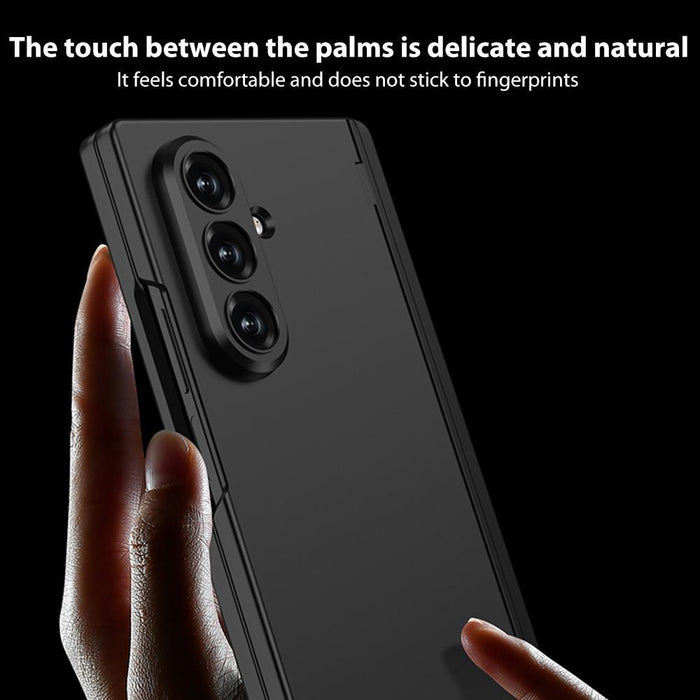 For Samsung Galaxy Z Fold7 5G Integrated Magnetic Folding Hinge Full Coverage Phone Case With Side Bracket