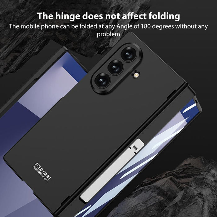 For Samsung Galaxy Z Fold7 5G Integrated Magnetic Folding Hinge Full Coverage Phone Case With Side Bracket