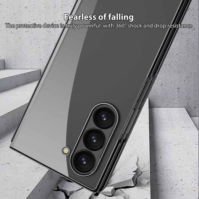 For Samsung Galaxy Z Fold7 5G Phantom Electroplating Folding Full Coverage Phone Case