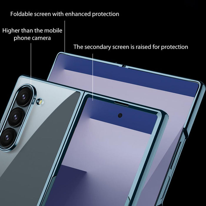 For Samsung Galaxy Z Fold7 5G Phantom Electroplating Folding Full Coverage Phone Case