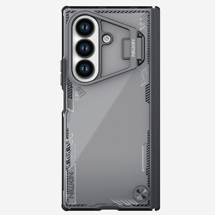 For Samsung Galaxy Z Fold7 5G Ice Sky Prop Series Frame Version Phone Case Black