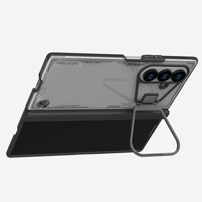 For Samsung Galaxy Z Fold7 5G Ice Sky Prop Series Frame Version Phone Case Black