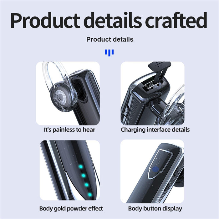 Me-3 Business Style Touch Switch Bluetooth 5.0 Earphone