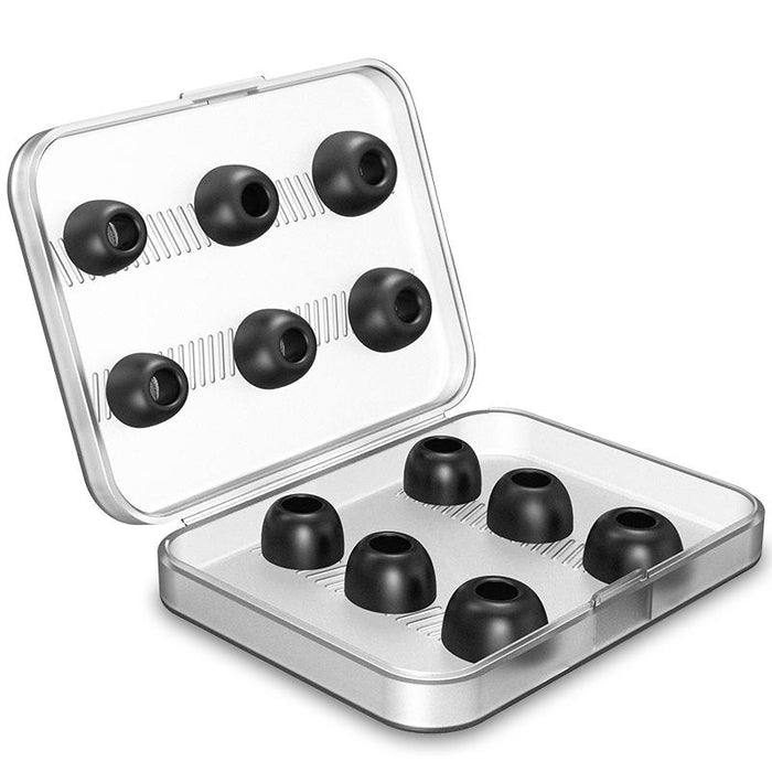 12 Pcs Wireless Earphone Replaceable Memory Foam Ear Cap Earplugs For Airpods Pro With Storage Box