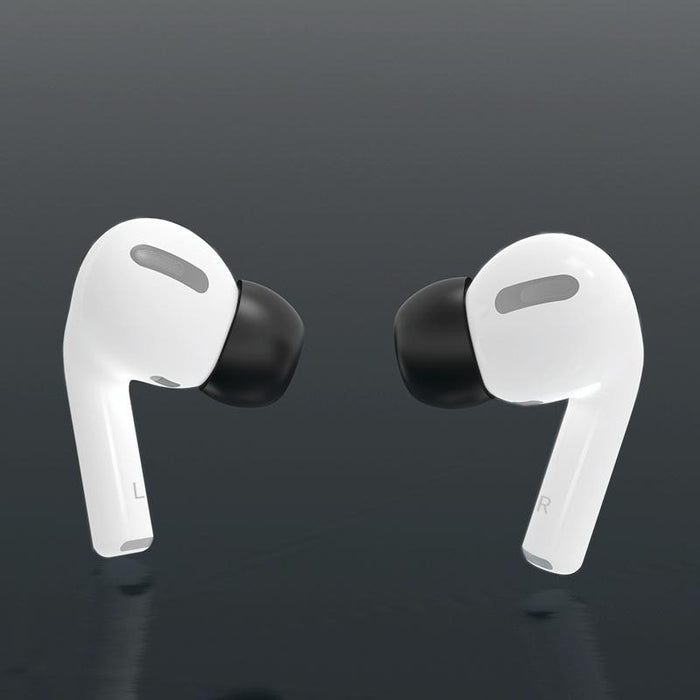 6 Pairs Wireless Earphone Replaceable Silicone Ear Cap Earplugs For Airpods Pro With Storage Box White