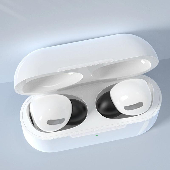 6 Pairs Wireless Earphone Replaceable Silicone Ear Cap Earplugs For Airpods Pro With Storage Box White