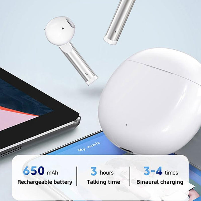 J3 Pro Tws 5.0 Wireless Two Ear Bluetooth Headset With 650Mah Charging Cabin & Support Language Wakeup