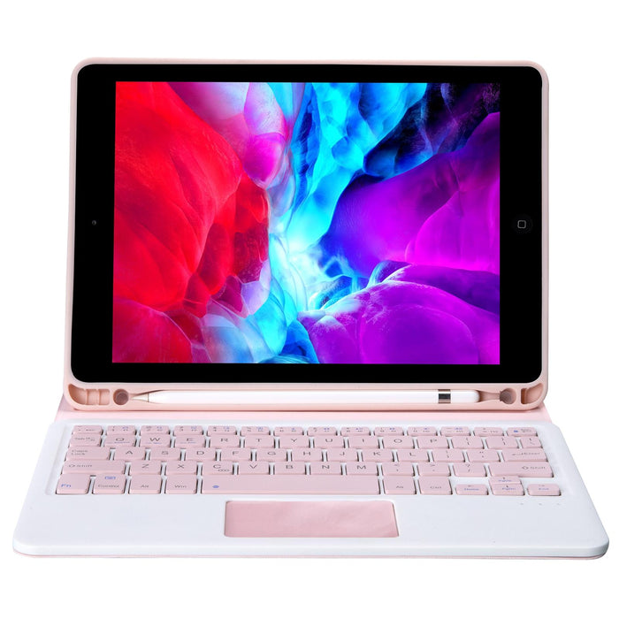 Pressed Skin Texture Tpu Detachable Candy Colour Bluetooth Keyboard Tablet Case For Ipad Air 4 10.9 Inch 2020 With Stand & Pen Slot & Touch