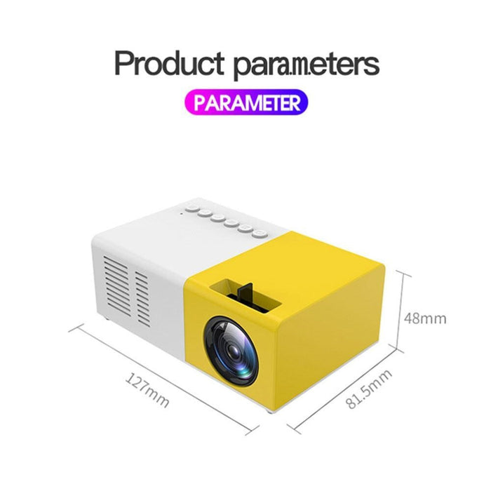 J9 1920X1080P 15 Ansi Lumens Portable Home Theater Mini Led Hd Digital Projector Basic Version