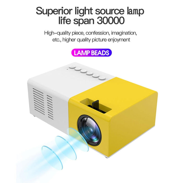 J9 1920X1080P 15 Ansi Lumens Portable Home Theater Mini Led Hd Digital Projector Basic Version