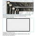 120 16 9 Projector Film Curtain - Thin Polyester Folding