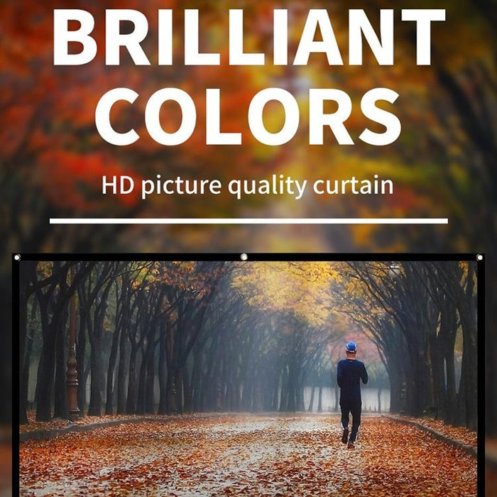 120 16 9 Projector Film Curtain - Thin Polyester Folding