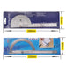 0-180 Degree Stainless Steel Protractor Angle Finder