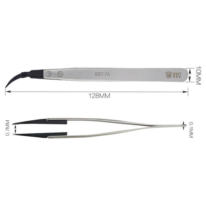 Best Bst 7a Curved Head Tweezers For Mobile Phone