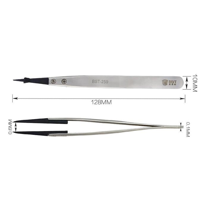 Best Bst 259 Stainless Steel Anti Static Tweezer