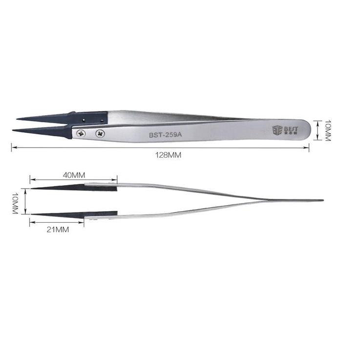 Best Bst 259a Stainless Steel Anti Static Tweezer