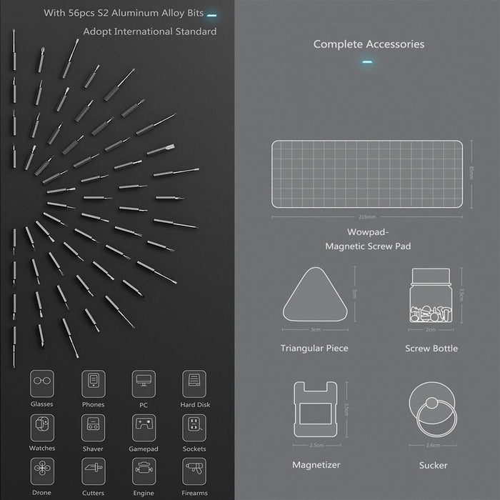 Xiaomi Wowstick 1f 69 In 1 Electric Screwdriver Cordless