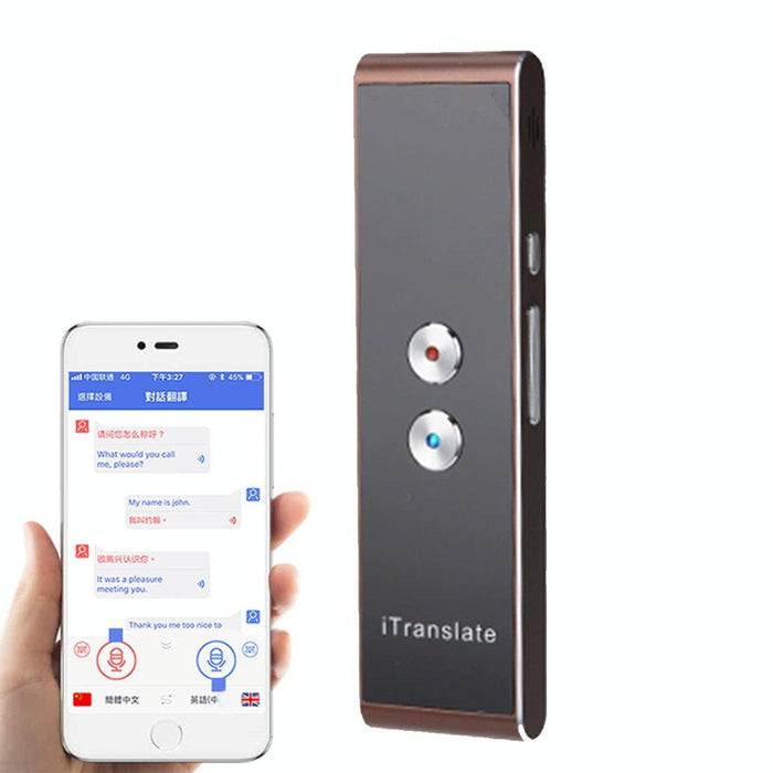Handheld Pocket Smart Voice Translator Real Time Speech Translation Translator With Dual Mic Support 33 Languages