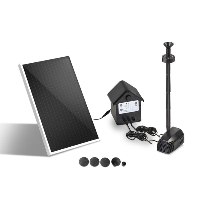 Solar Pond Pump With Battery Kit Led Lights 4ft