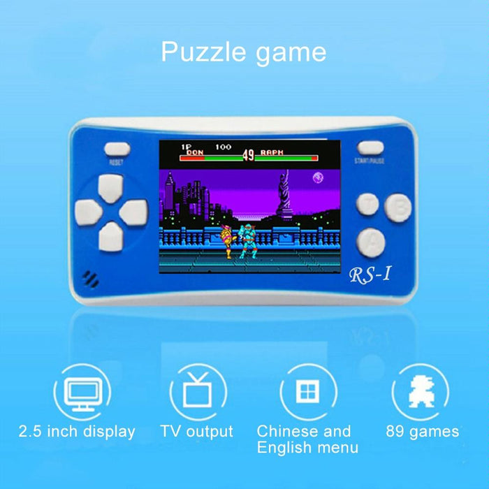 Rs-1 Retro Portable Handheld Game Console 2.5 Inch 8 Bits True Colour Lcd Built-In 152 Kinds Games