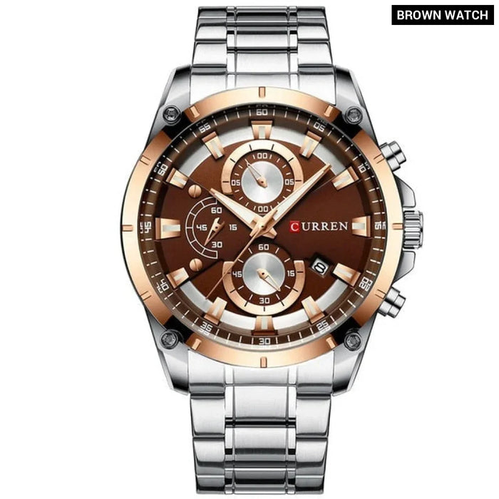 Gold Watches Men’s Quartz Wristwatch Fashion Sport