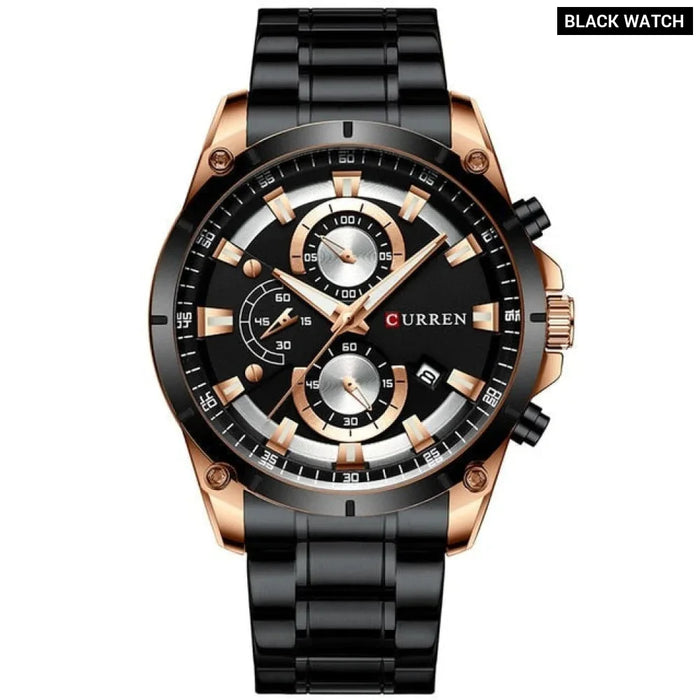 Gold Watches Men’s Quartz Wristwatch Fashion Sport