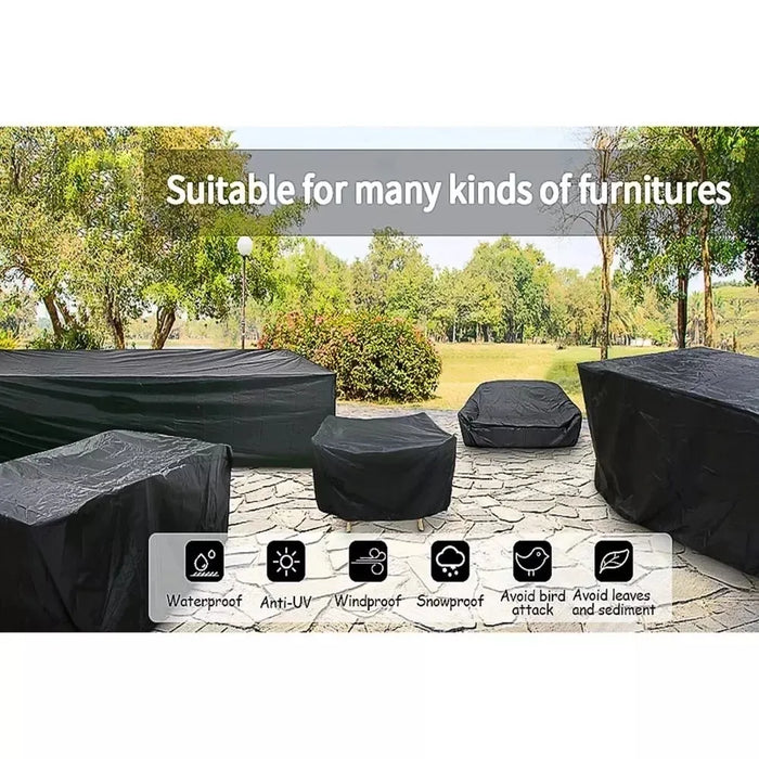 Outdoor patio Waterproof cover  garden furniture cover rain and snow chair cover sofa table and chair dust cover 38Size