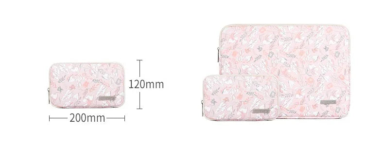 For Macbook Air Pro M1 Mens 11,12,13,14,15.6 Inch Pu Flower