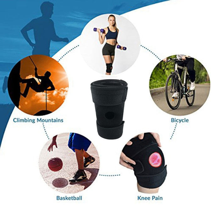 1Pc Open Patella Knee Brace Sleeves for Running Basketball Relieves Pain