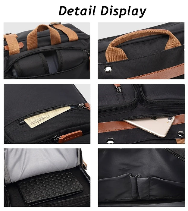 Mens 15.6,17.3 Inch Notebook Waterproof Shoulder Case Messenger Laptop Bag