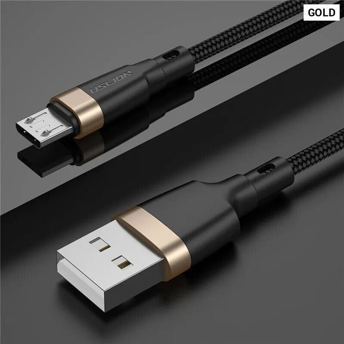 3A Fast Charge Usb Micro Cable For Samsung Xiaomi Android 3M