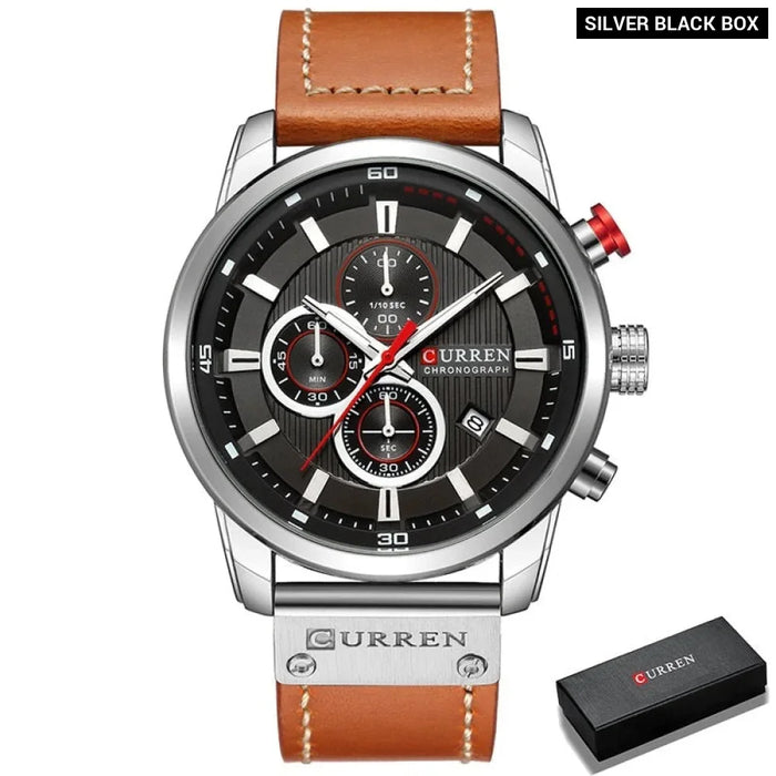 Fashion Date Quartz Men Watches Male Clock Chronograph Sport Mens Wrist Watch Hodinky