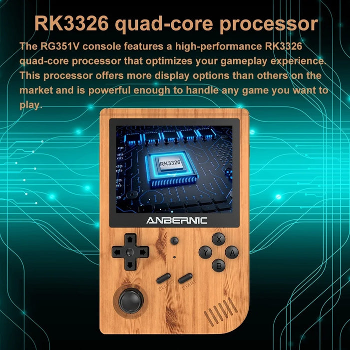 16g Rk3326 Retro Game Console 3.5 Screen Open Source Kid S