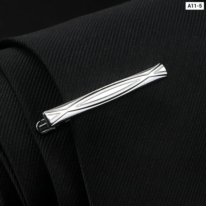 Stainless Steel Tie Clip Elegant Wedding Accessory