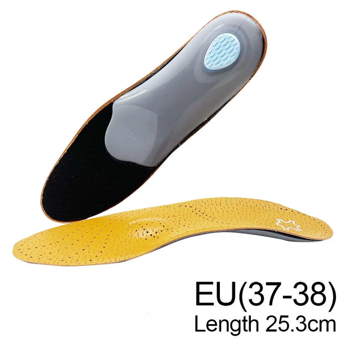 Leather Ortic Insoles For Flat Feet Correction