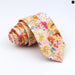 Floral Tie 100% Cotton Skinny Fit Wedding And Party Ready