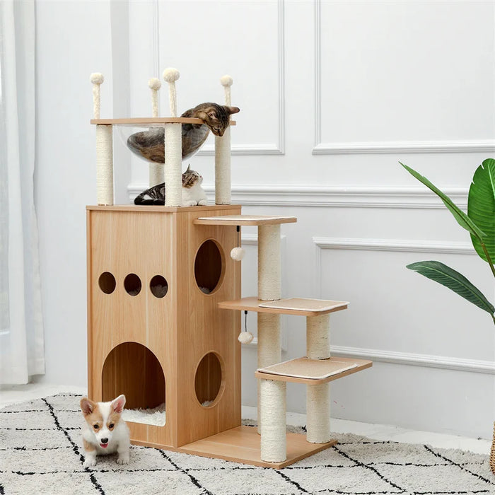 Multi Level Cat Tree Perches Scratching Post