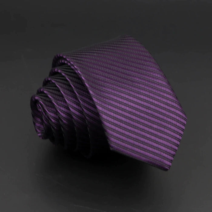 Classic Striped Neck Tie Business And Wedding Accessory