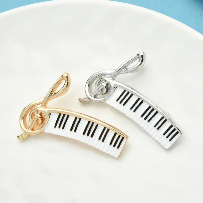 Enamel Music Note Brooch Piano Keys Teachers Musicians Accessory Gift